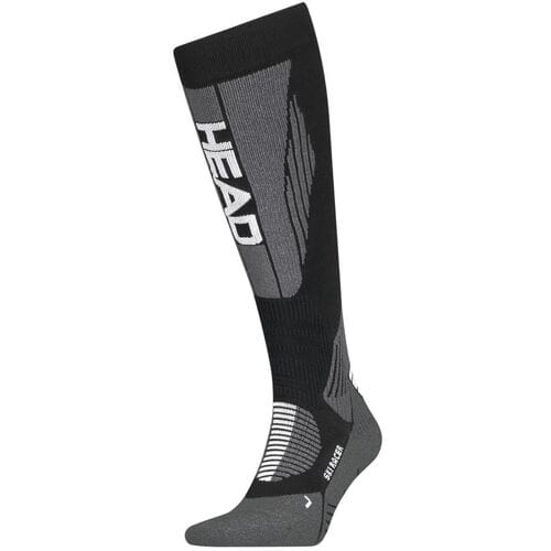 HEAD Skisokken Unisex Racer Kneehigh 1-pack Black/White-43/46