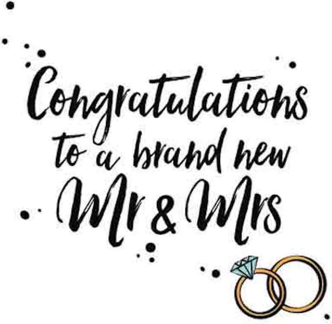 Wenskaart - Brand New MR & MRS - Huwelijk - Per Stuk