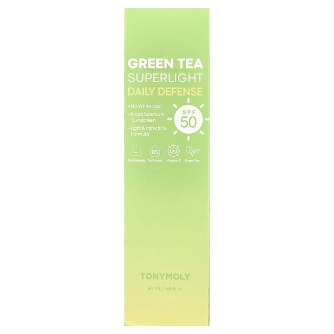 TonyMoly Groene Thee Superlichte Dagelijkse Bescherming, SPF 50, 50ml (1,69 fl oz) beige