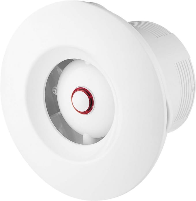 Badkamerventilator - Ventilator Badkamer - Schimmel Voorkomen - Met Naloop Timer - Ø 100 mm - Wit