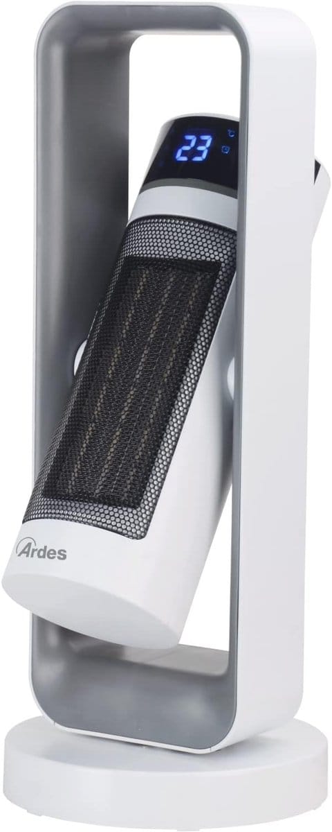 Keramische Ventilator - Oscillerende Kachel - Ruimte Verwarmen - Met Timer - 2000 Watt - Zilver