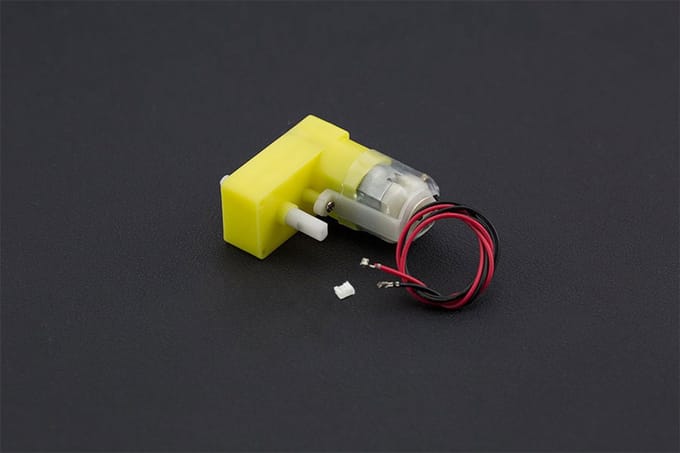 TT Geared Motor with Back Shaft (160rpm 6v L Shape) FIT0016