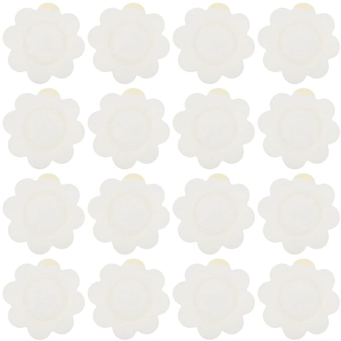 Buik Pleisters - Alsem Stickers - Huidverzorging - Bloemvormig Ademend - 10x10cm - Wit
