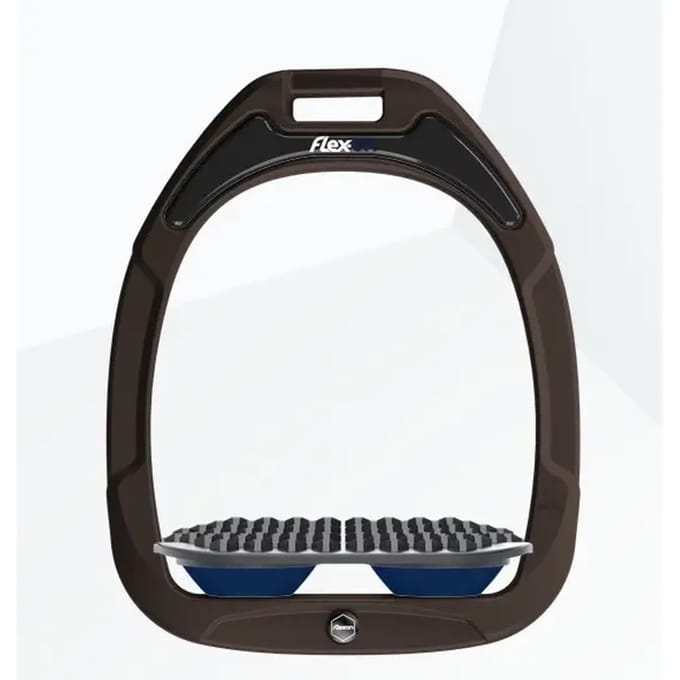 Endurance stijgbeugels Bruin/Grijs/Marine Flex-On Green Composite