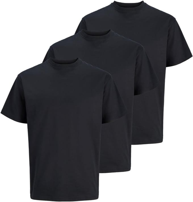 Jack & Jones Heren t-shirt 3 pack Organic Relaxed