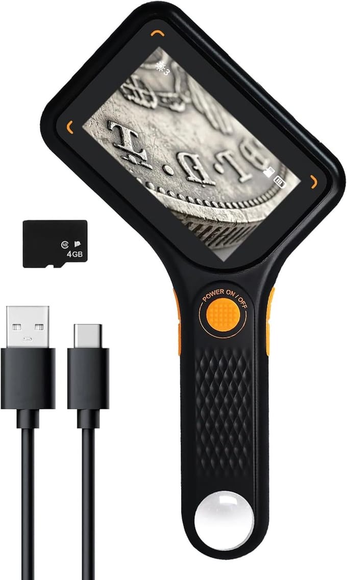 Digitale Microscoop - USB Vergroter Camera - Gedetailleerd Onderzoek - IPS Scherm Autofocus - 500X Vergroting