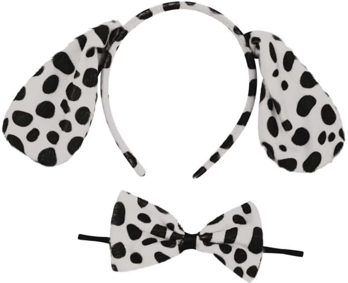 Dalmatier set - Wit zwart - 2 delig