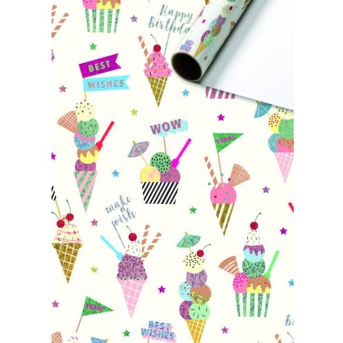 Stewo cadeaupapier gelato, formaat 70 x 150 cm