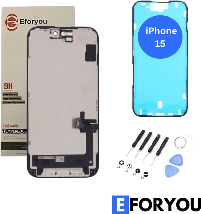 Geschikt voor iPhone 15 scherm LCD & Touchscreen A+ kwaliteit - zwart