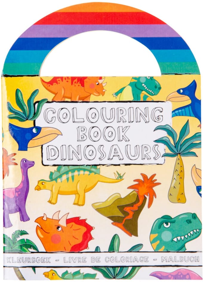 Duckiez Kleurboek Met stickers Dinosaurus - 48 stuks