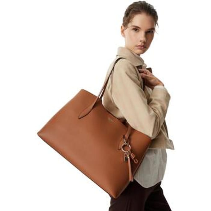 GUESS schoudertas Melody 2 In 1 Tote Caramel Lichtbruin