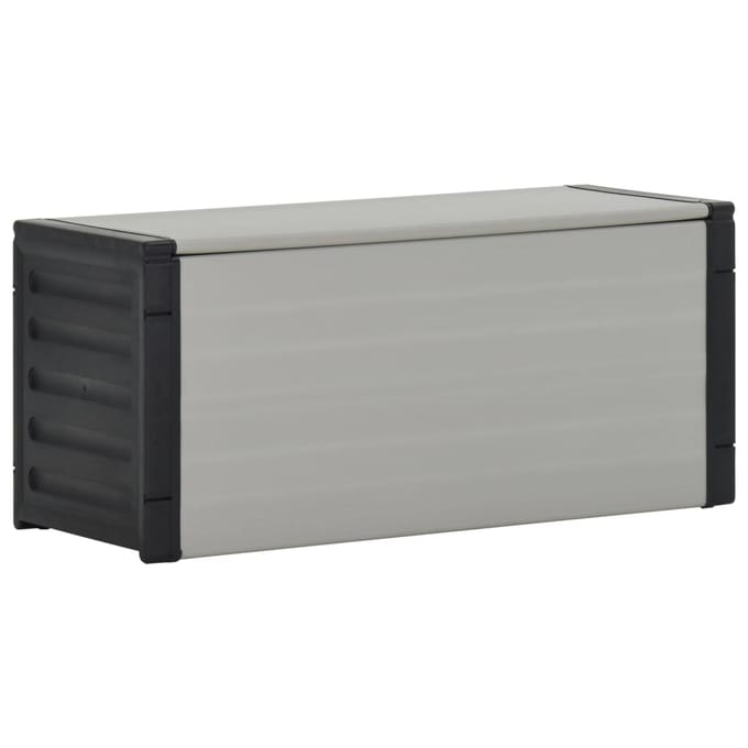 vidaXL - Tuinafvalbak - 85x34x40 - cm - grijs