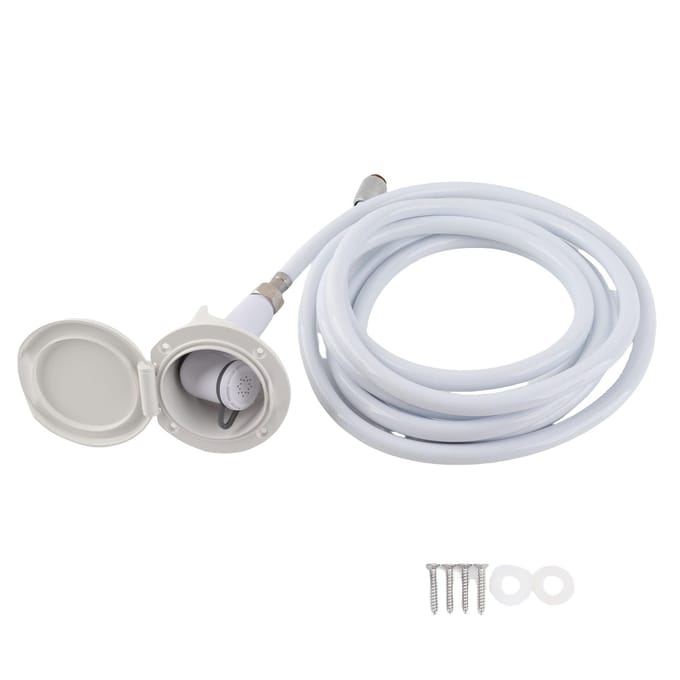 Tête de Douche pour Camping-car avec Flexible Économiseur d'Eau Kit de Douche Extérieure pour Bateaux Yachts Camping-cars 4m / 13.1ft Hose