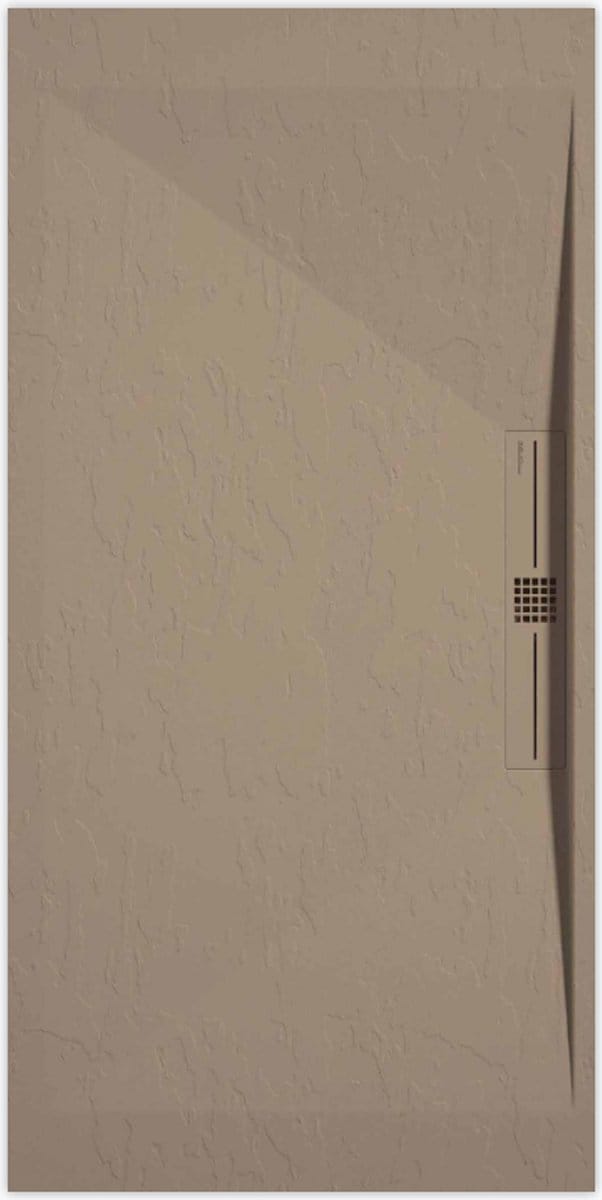 Sanifun douchebak Stone Side Moka Slate 1400 x 800 P