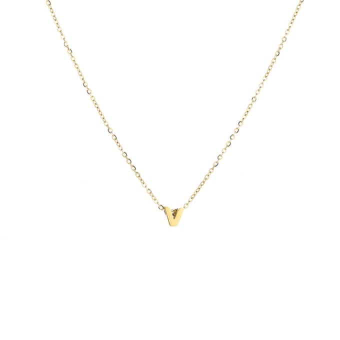 Letter-Ketting-V-Goud
