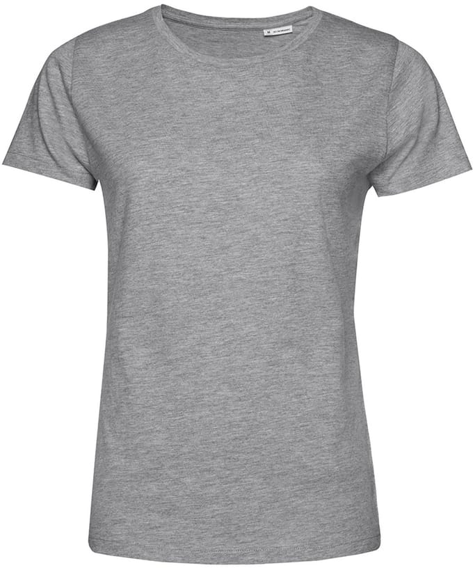B&C Dames/dames E150 Organic T-Shirt met korte mouwen (Grijze Heide)