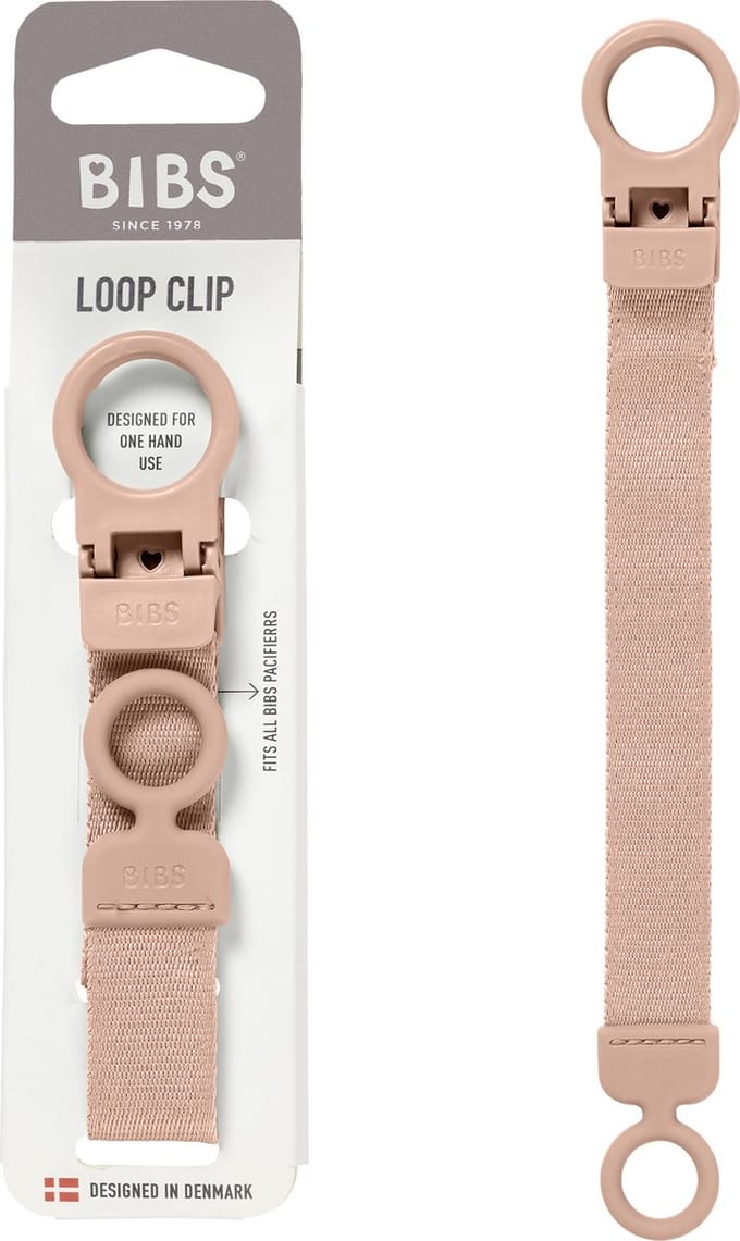 BIBS Fopspeenkoord Loop - Past op alle BIBS-fopspenen - Blush