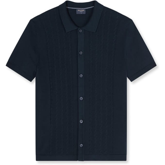 slim fit poloshirt met 1/2-mouwen