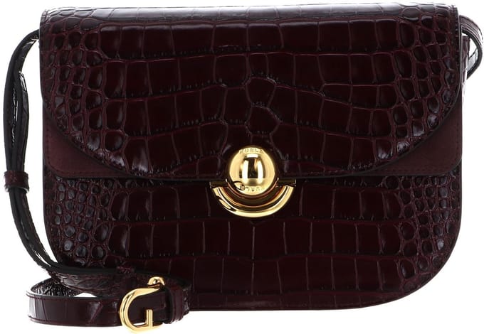 FURLA Leren schoudertas Sfera Crossbody Round Ribes g wijnrood