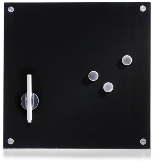 Zeller mini whiteboard magnetisch 40 x 40 cm present - Zwart - Magnetisch | Wandmontage