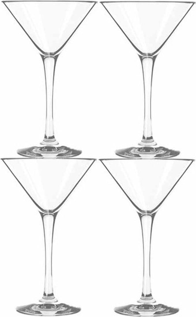 Royal Leerdam Martini cocktail/martini glazen - 260ml - 4 stuks