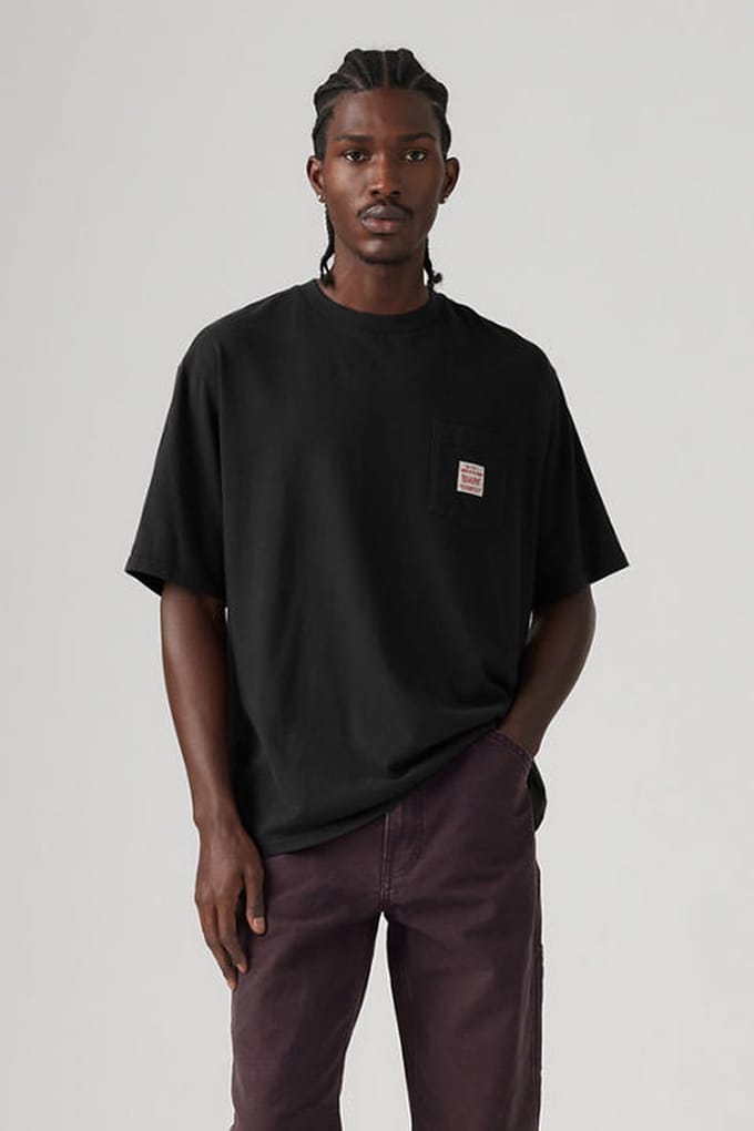 Levi's Workwear Tee Maat: L | Basic T-Shirts Outlet | Heren | Zwart