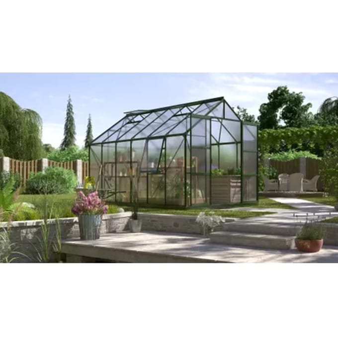 Vitavia Kweekkas Jupiter 9900 - Polycarbonaat 6mm - Smaragd - 257x383x248cm