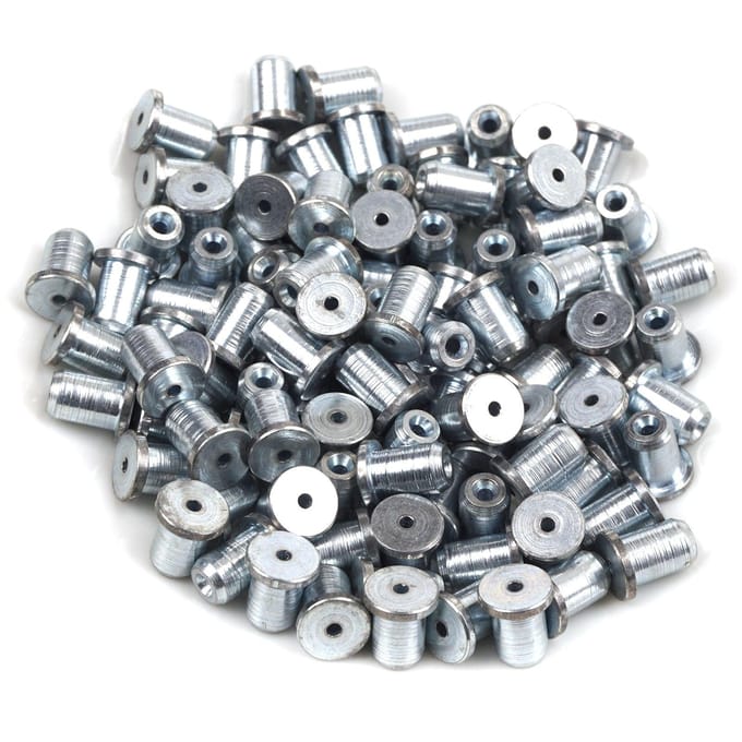 BCR020 100 Stuks Auto Raammechanisme Reparatieset Staalkabel Draad Eindstuk Pen Stop Huls Klinknagel 8x9.25/1.6 mm