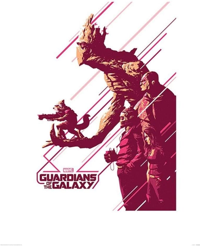 Kunstdruk Guardians of the Galaxy - Stance 60x80cm