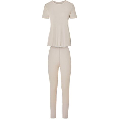 ESMARA Dames loungeset 2-delig (Beige, S (36/38))