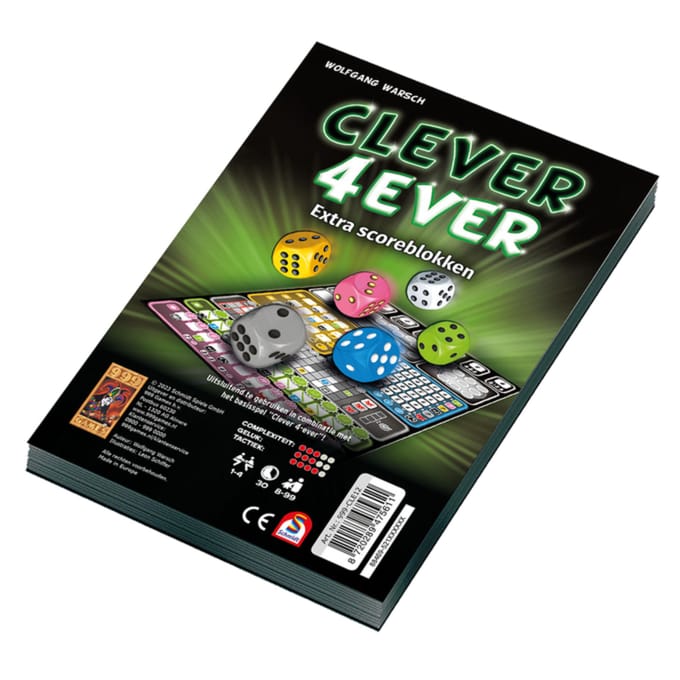 999 Games - Scoreblokken Clever 4Ever - 2 stuks - Dobbelspel