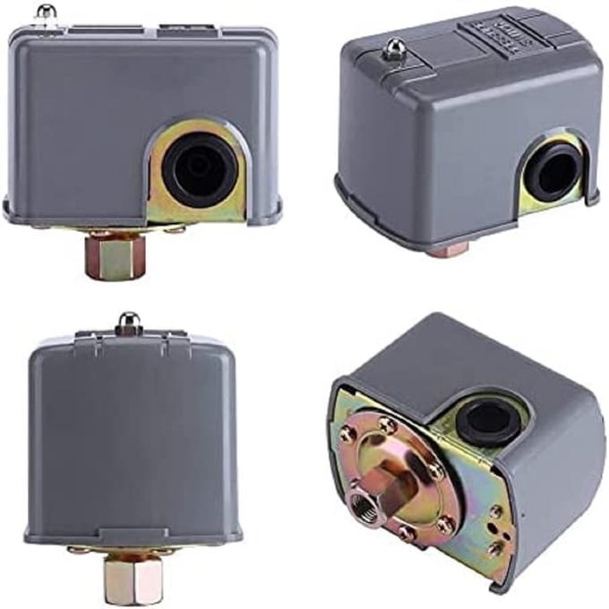 1Pc 40-60 PSI Waterpomp Drukschakelaar Verstelbare Dubbele Lente Pole