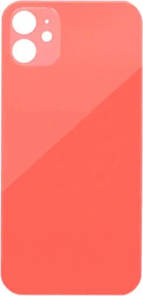 Voor iPhone 12 Achterkant Glas Behuizing Rood
