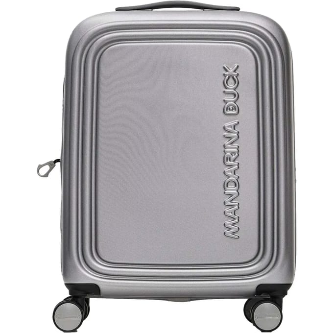 MANDARINA DUCK Logoduck + Expandable Cabin Trolley Silver Zilverkleurig 52cm