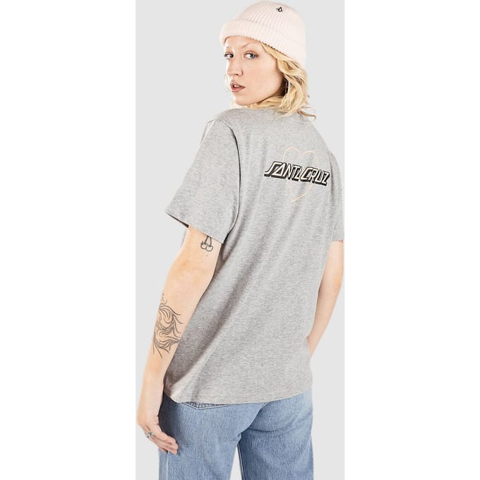 Santa Cruz Heart Strip T-Shirt grijs