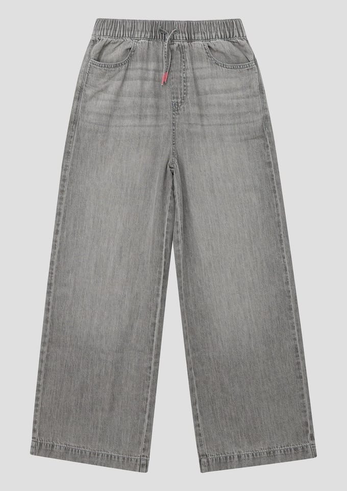 s.Oliver - female - Jeans WIDE LEG / Regular Fit / Hoog model / Wijde pijpen / Elastische tailleband