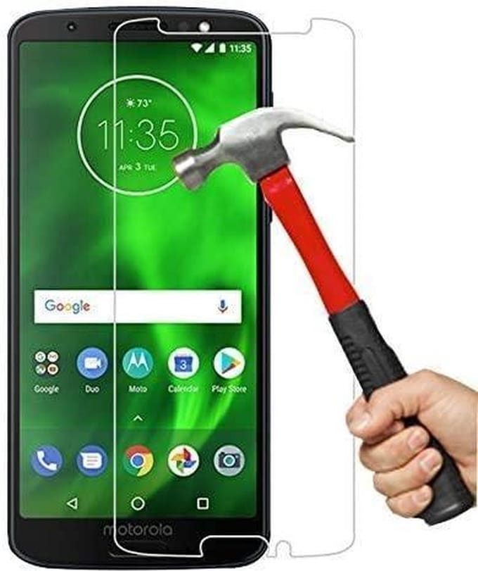 Screenprotector Glas - Tempered Glass Screen Protector Geschikt voor: Motorola Moto G6  - 1x
