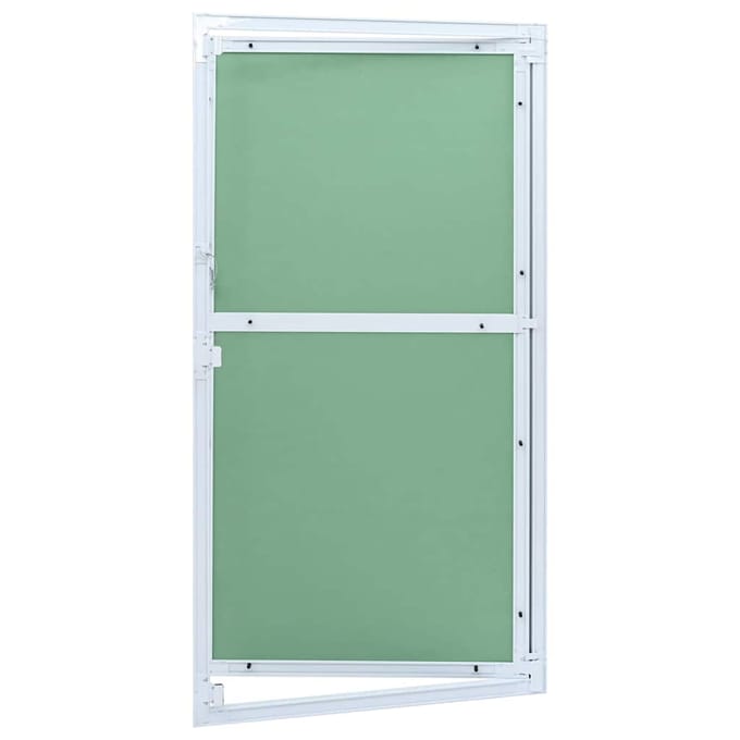 vidaXL - Access - Panel - Groen - en - Zilver - 55 - x - 105 - cm - Aluminium - en - Gipsplaat