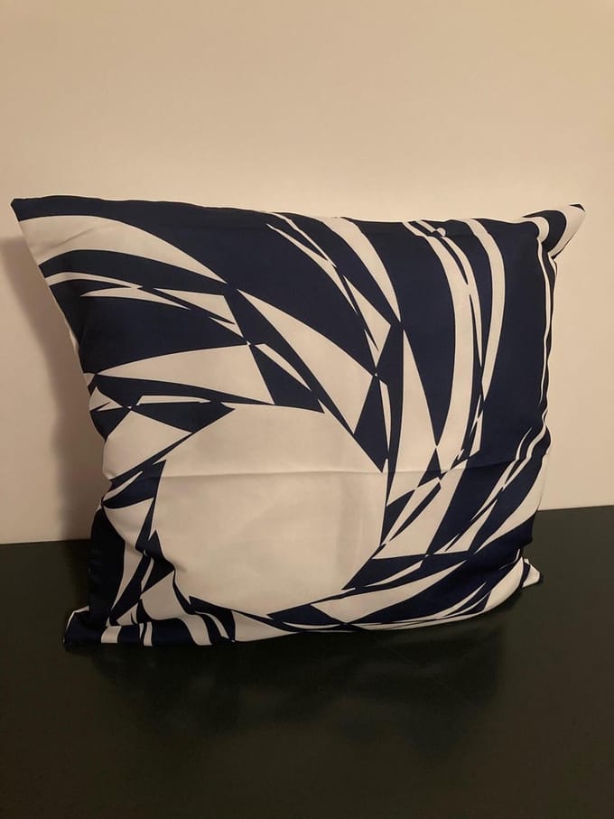 Nordic Geometry Collection Kussenhoes – Dark Blue Edition - 45x45 cm