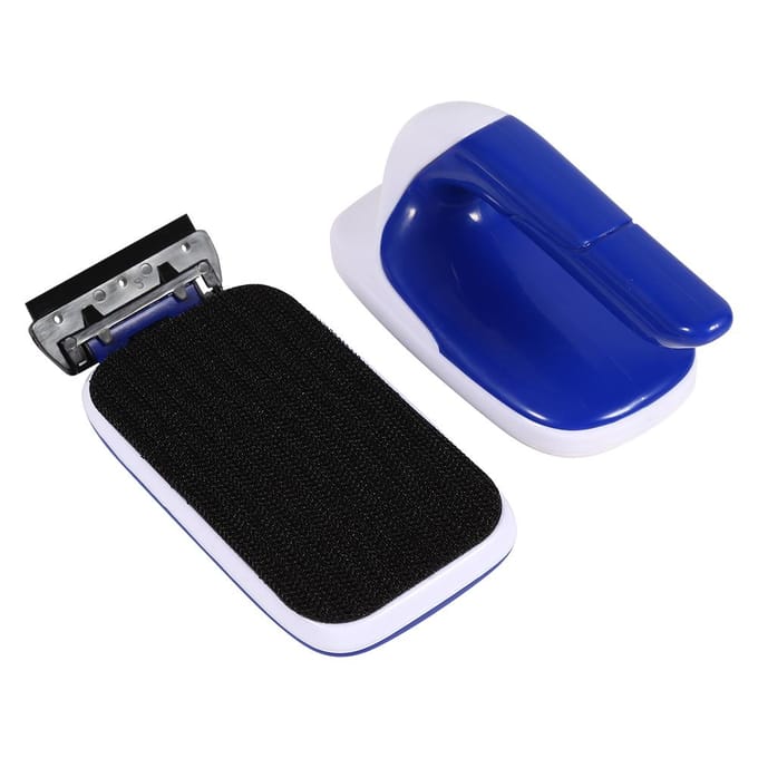 Drijvende magnetische borstel voor het reinigen van aquariumglas(L) Large blue