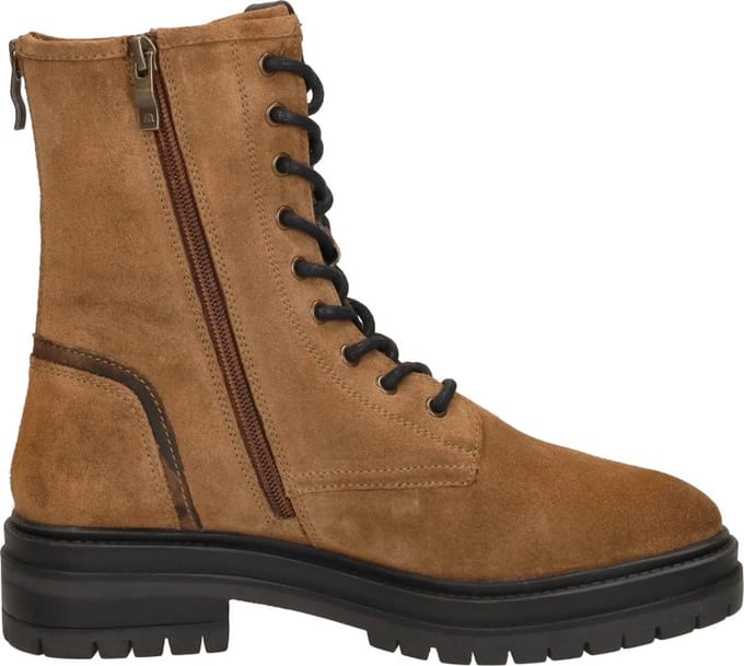 Maruti Bonnie Veterschoenen Hoog - Cognac - Maat 41