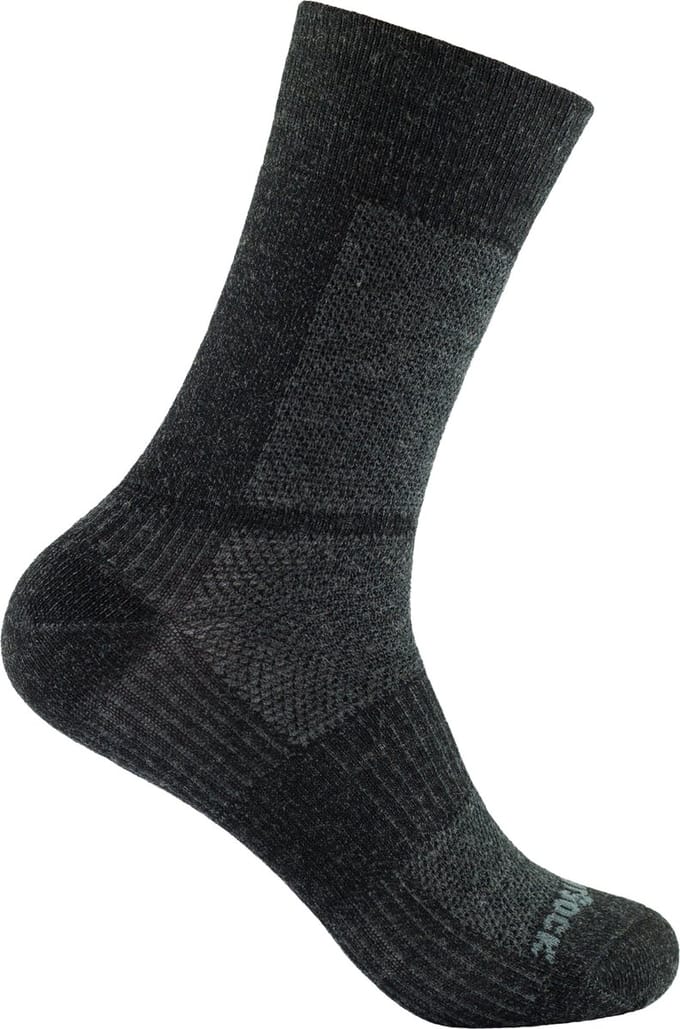 Wrightsock Merino Coolmesh II Lightweight Crew (Maat - S, Kleur - Grey/black)