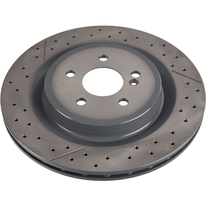 Remschijf FEBI BILSTEIN 107722 achter, geventileerd, sleuf, sterk gecarboniseerd, 1 Stuk