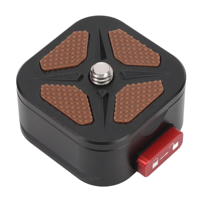 Snelsluitplaat Aluminiumlegering Dubbel Vergrendelend Snelsluitsysteem Camera Mount Adapter met gray