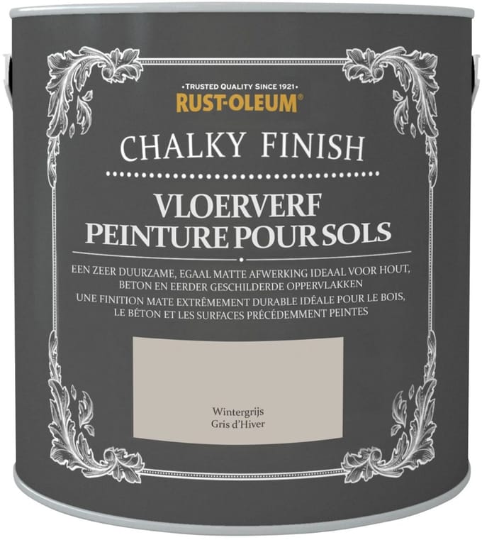 Rust-Oleum Chalky Finish Vloerverf Wintergrijs 2,5 liter