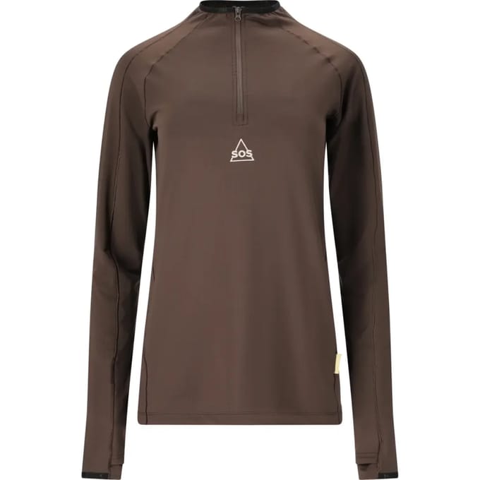Trainingsshirt met halve rits voor dames SOS Timberline