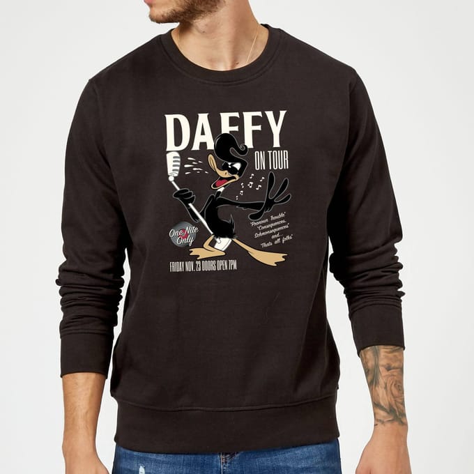 Looney Tunes Daffy Concert Trui - Zwart - L