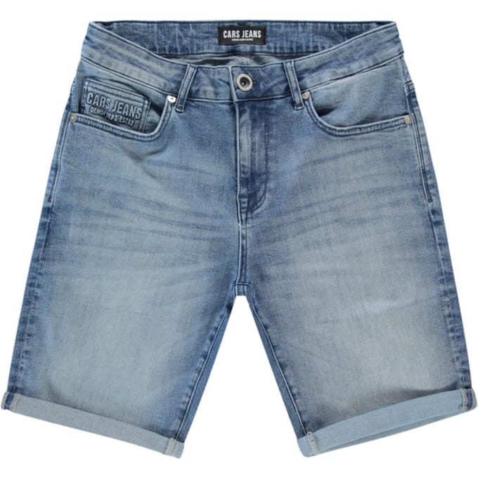 Cars Falcon short bleached uaed blue denim