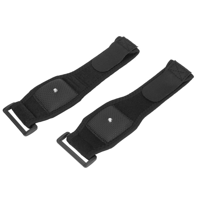 1 Paar VR Polsband Ademend Elastisch Gemerceriseerd Doek VR Tailleband voor Tracking black