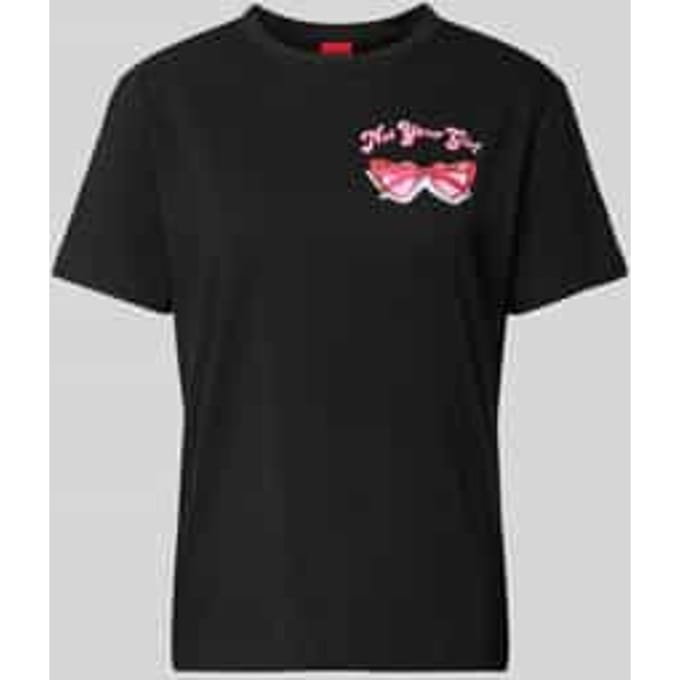 T-shirt met ronde hals, model 'Damacia'